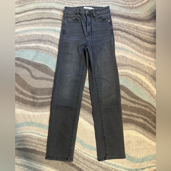 HIDDEN BLACK STRAIGHT LEG JEANS - Picture 1 of 4
